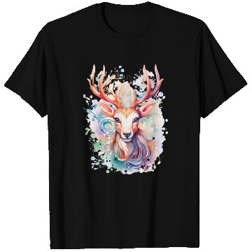 Discover Colorful Reindeer Fantasy: Studio Ghibli Style T Shirts