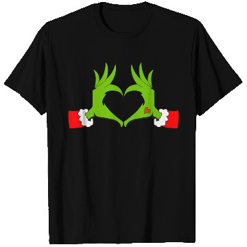 Discover Heart Hands Graphic Christmas T Shirts