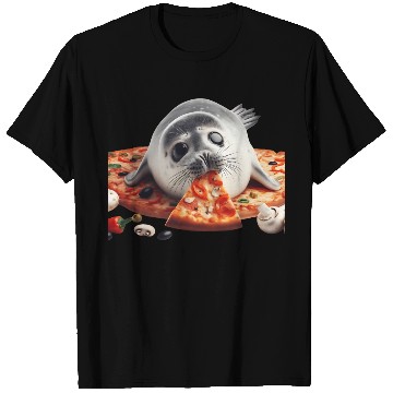 Discover Seerobbe enjoys pizza T Shirts