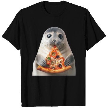 Discover Seerobbe enjoys pizza T Shirts