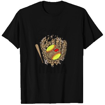 Discover Softball Nana Leopard Game Day Softball Lover T Shirts