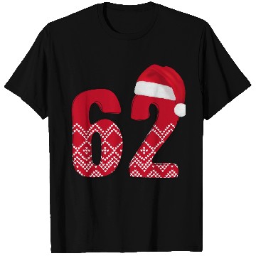 Discover 62 Red and White Christmas Number Sixty Two T Shirts