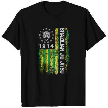 Discover Brazilian Jiu Jitsu 1914 America flag gift T Shirts