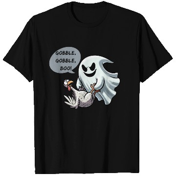 Discover Playful Ghost's Surprise Turkey T Shirts