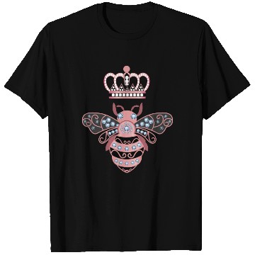 Discover Queen Bee Crown Women Hive Beekeeping Bee Women T Shirts
