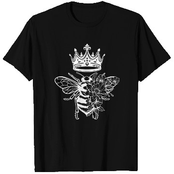 Discover Queen Bee Crown Women Hive Beekeeping Bee Women T Shirts