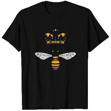 Discover Queen Bee Crown Women Hive Beekeeping Bee Women T Shirts