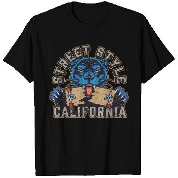 Discover Skateboarding Street Style California T Shirts