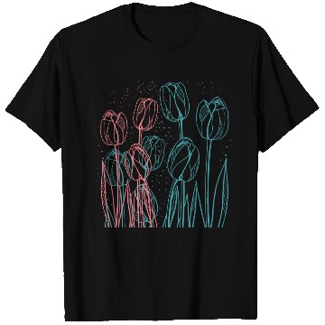 Discover Colorful Tulips Garden T Shirts