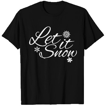 Discover Let it Snow christmas design with snowflake T Shirts