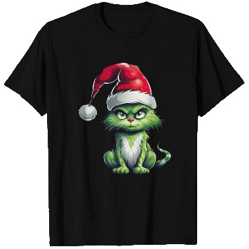 Discover Green Christmas Cat T Shirts