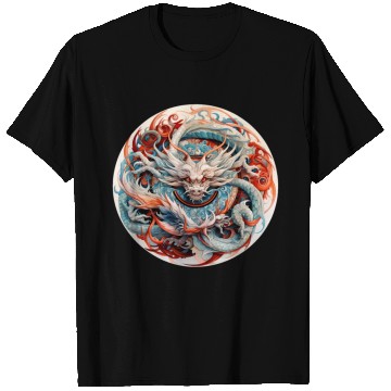 Discover Chinese Dragon Mandala Art T Shirts