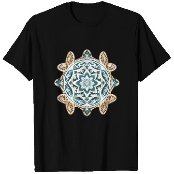 Discover Sea Turtle Mandala Art T Shirts