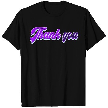 Discover Typography Thank you T Shirts