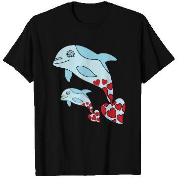 Discover The Endearing Dance of Dolphin Mom and Kid T Shirts
