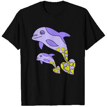 Discover The Endearing Dance of Dolphin Mom and Kid T Shirts