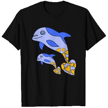 Discover The Endearing Dance of Dolphin Mom and Kid T Shirts