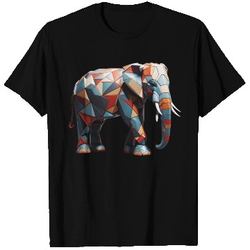 Discover Elephant geomatric design T Shirts