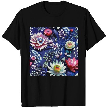 Discover Midnight Floralscape T Shirts
