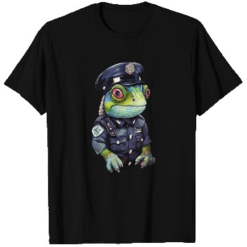 Discover Chameleon policewoman T Shirts