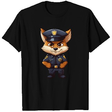 Discover Police fox T Shirts