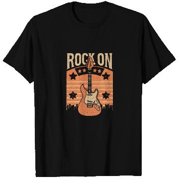 Discover Rock On Vintage Guitar T Shirts