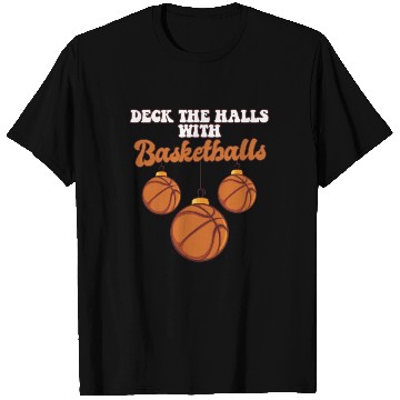 Discover Basketball Player Coach Christmas Balls Deck The T Shirts