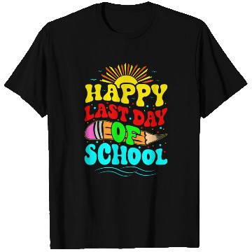 Discover Happy Last Day Of School Teacher Students Groovy T Shirts