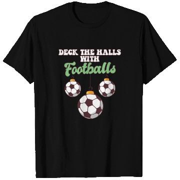 Discover Football Player Coach Christmas Balls Deck The T Shirts