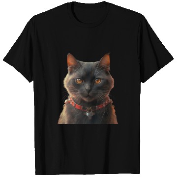 Discover I cat balck and red T Shirts