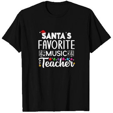 Discover Santa s favorite Music Teacher School Christmas T Shirts