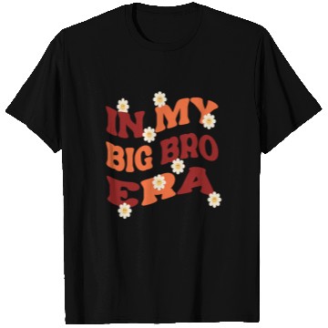 Discover In my Big Bro Era Funny Big Brother Groovy T Shirts