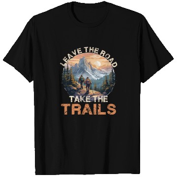 Discover Outdoor Hiking Nature Adventure Trails T Shirts