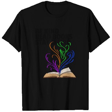 Discover Be Kind Read Books Stay Weird T Shirts