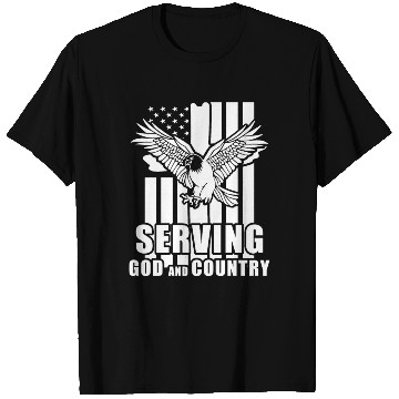 Discover Inspiring Christian Quote US Flag Eagle Patriotic T Shirts