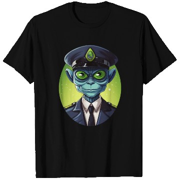 Discover Alien policeman T Shirts