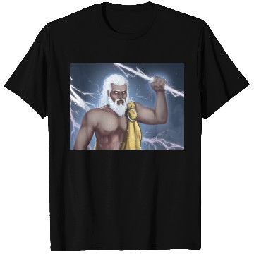Discover A Titan holding a lightning bolt T Shirts