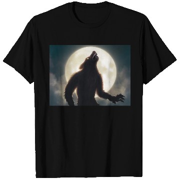 Discover Werewolf standing in front of the moon T Shirts
