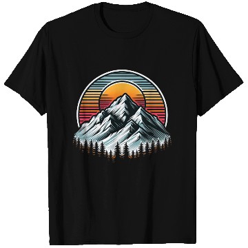 Discover Camping Golden Sunset Mountain Dream Adventure T Shirts