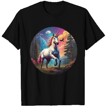 Discover Majestic Rainbow Unicorn T Shirts