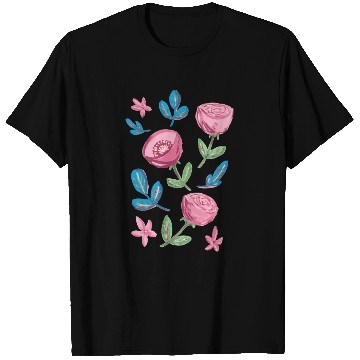 Discover Wild Flowers In Gouache T Shirts
