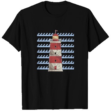 Discover Sea Waves Ocean Gift Lighthouse T Shirts