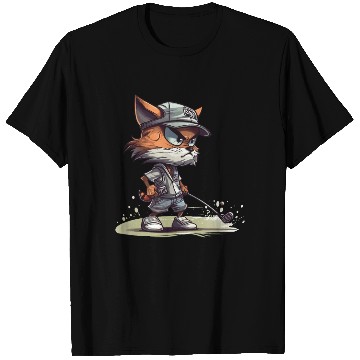 Discover Cat Playing Golf Golfer Golfing Cat Lover T Shirts