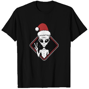 Discover Alien Christmas Peace T Shirts