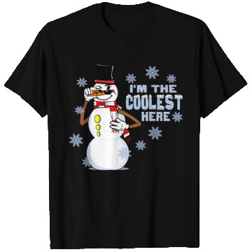 Discover Cool Snowman Funny RubberHose Retro Winter Cartoon T Shirts