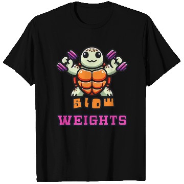 Discover Slow weights gym turtle workouts T Shirts