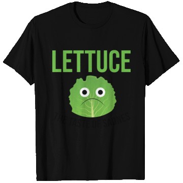 Discover Lettuce The Taste of Sadness Funny Vegan Green FF Band T Shirts