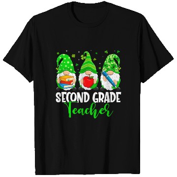 Discover Cute Gnomes 2Nd Grade Teacher Squad St Patrick T Shirts