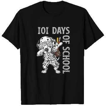 Discover Dabbing 101 Days School Dalmatian Student Teacher T Shirts