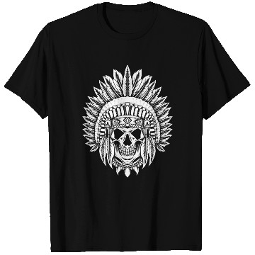 Discover Indigenous Native American Skull Skull Head T Shirts